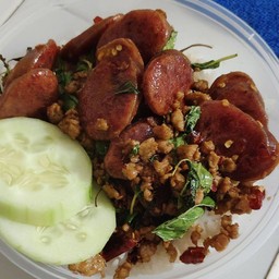 กะเพรากุนเชียงหมูสับ