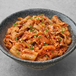 ข้าวหน้าหมูผัดกิมจิ