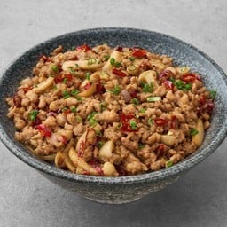 ข้าวหน้าหมูสับซอสกิวด้ง