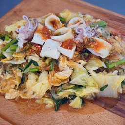 ผัดสุกี้แห้ง ปลาหมึก