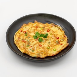 ไข่เจียวหอมใหญ่และพริก