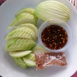 มะม่วงเปรี้ยว พิมเสน น้ำจิ้มกะปิ