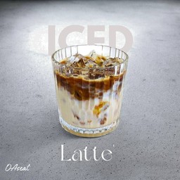 Iced latte l ลาเต้เย็น