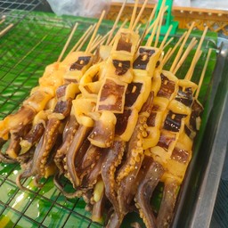 หนวดหมึกย่าง