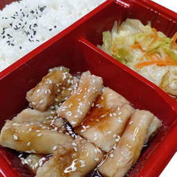 ข้าวปลากระพงซอสเทริยากิ