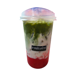 มัทฉะนมสตอเบอรี่