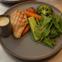 chicken steak with mushroom