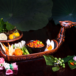 น้ำพริกลงเรือ/Dip with minced pork and salted egg