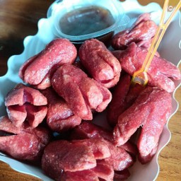 ฮอทดอกแดงทอด