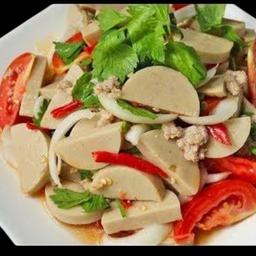 ยำหมูยอใส่หมูสับ