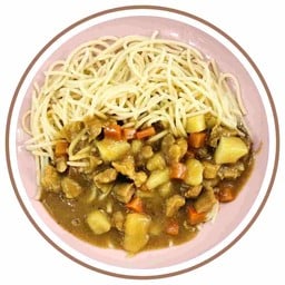 สปาเก็ตตี้แกงกะหรี่ญี่ปุ่น