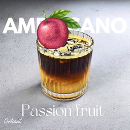 Iced Americano Passion fruit l อเมริกาโน่เสาวรส