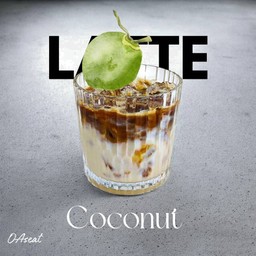 Iced Coconut latte l ลาเต้มะพร้าว