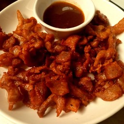 หมูทอดน้ำปลา(กลับข้าว)