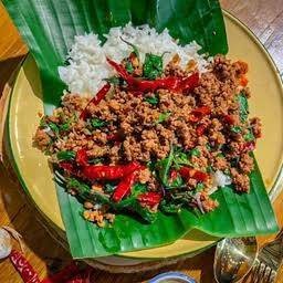 กะเพราหมูสับพริก