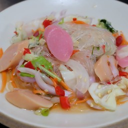 ยำวุ้นเส้นไส้กรอกทูโทน