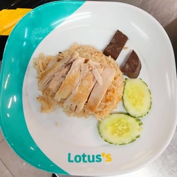 (ข้าวมันไก่ปอ ปู เปรี้ยว) ข้าวมันไก่ต้ม