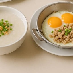 โจ๊กเตาถ่าน มาม่าทรงเครื่อง ผลไม้ปั่น