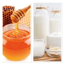 น้ำผึ้ง ผสม นมสด