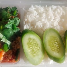 ข้าวกล่องน้ำพริกอ่องหมูสับ