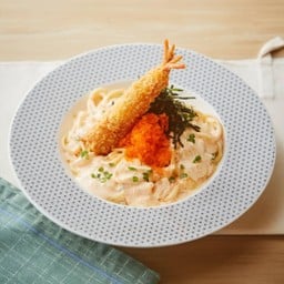 สปาเก็ตตี้ครีมไข่กุ้ง