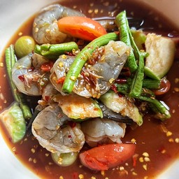 ตำกุ้งสด