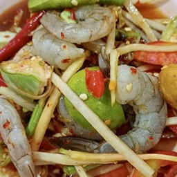 ตำกุ้งสด