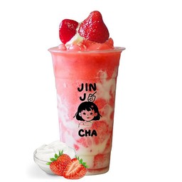 สตอเบอรี่โยเกิร์ตปั่น