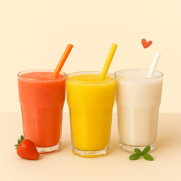 สุกี้แห้ง + น้ำผลไม้ปั่น