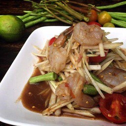 ตำกุ้งสด