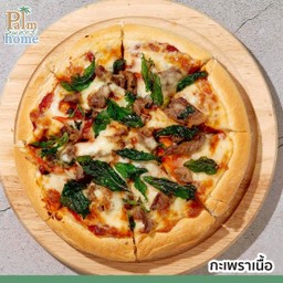 พิซซ่ากระเพราเนื้อ