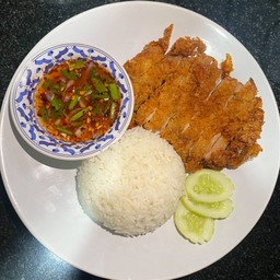 เมนูใหม่!! ข้าวหมูทอดน้ำจิ้มแจ่ว