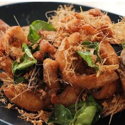 ปลาทับทิมทอดตะไคร้