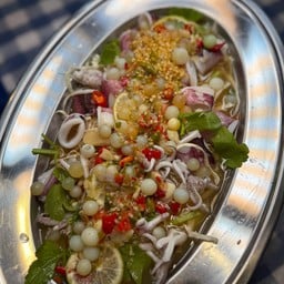 ปลาหมึก ริวกิว นึ่งมะนาว