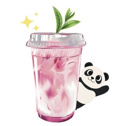 นมชมพู นมเย็น นมสดน้ำแดงเฮลูบอย