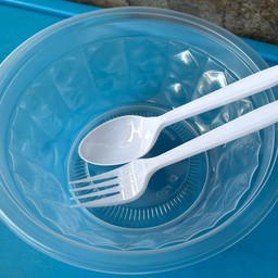 ถ้วย+ช้อนส้อม1คู่