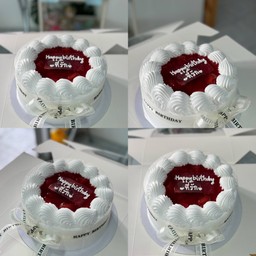 เค้กสตรอว์เบอร์รี่นมสด1ปอนด์