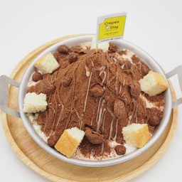 ปังเย็นโอวัลตินภูเขาไฟ (โกโก้ครั๊น ไมโลบอล ผงโอวัลติน ปังกรอบ)