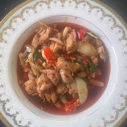 กระเพาเนื้อชิ้นเป็นกับข้าว