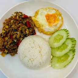 ข้าวกระเพราหมูสับ