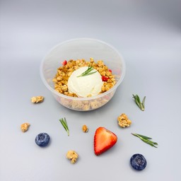 กรีกโยเกิร์ต กราโนล่า น้ำผึ้ง แถมฟรี แครกเกอร์