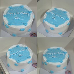 เค้กหัวใจสีฟ้า1ปอนด์