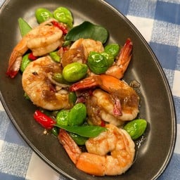 กุ้งผัดกะปิสตอ