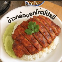 ข้าวกล้อง อกไก่ย่างสไปรซี่
