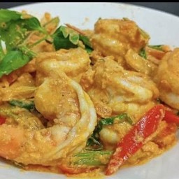 กุ้งผัดไข่เค็ม