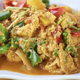 กุ้งผัดผงกระหรี่