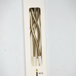 เทียนเกลียว (สีแชมเปญโกลด์)