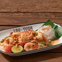 ตำกุ้งสด.