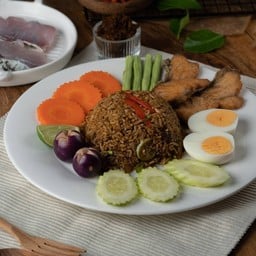 Fried Rice with Fish's Kidney Spicy Sauce