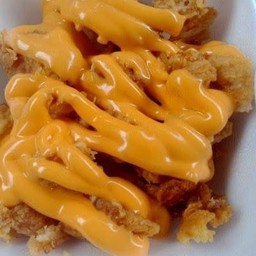 สะโพกไก่ทอด_ราดชีส